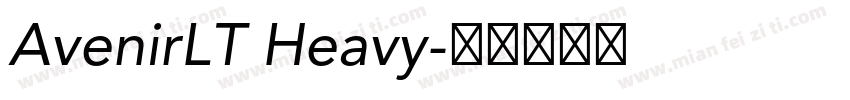 AvenirLT Heavy字体转换